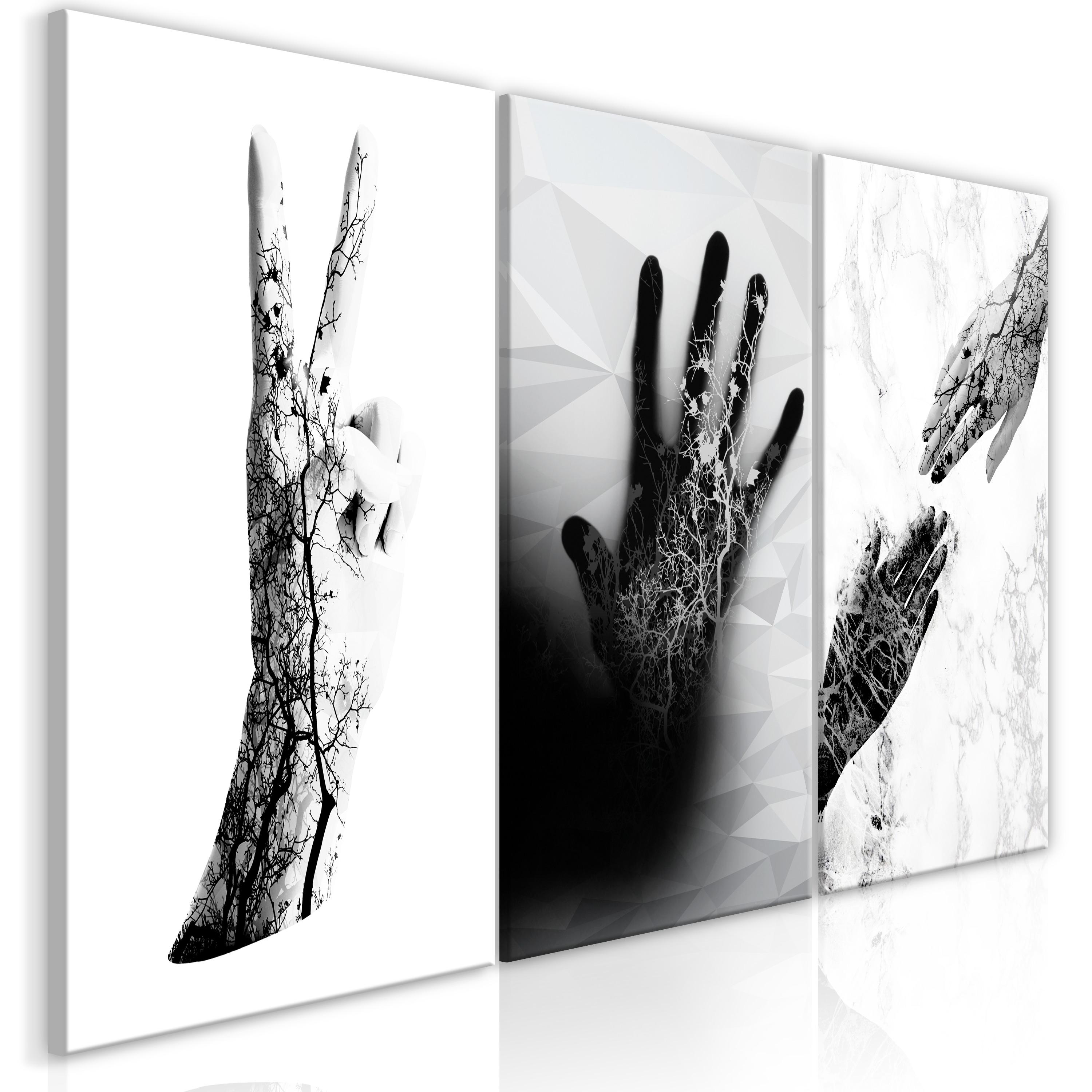 Billede - Female Hands (3 Parts) 120 x 60 cm