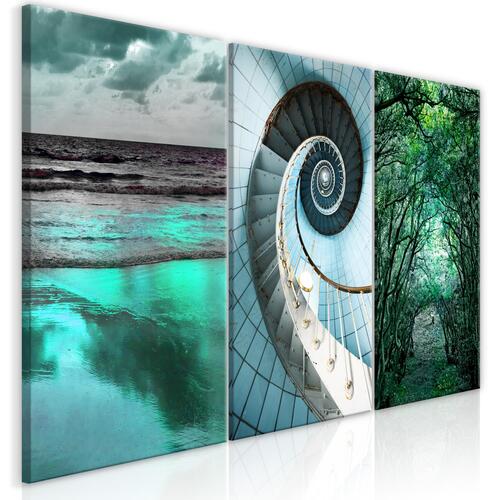 Billede - Faces of Nature (3 Parts) 120 x 60 cm