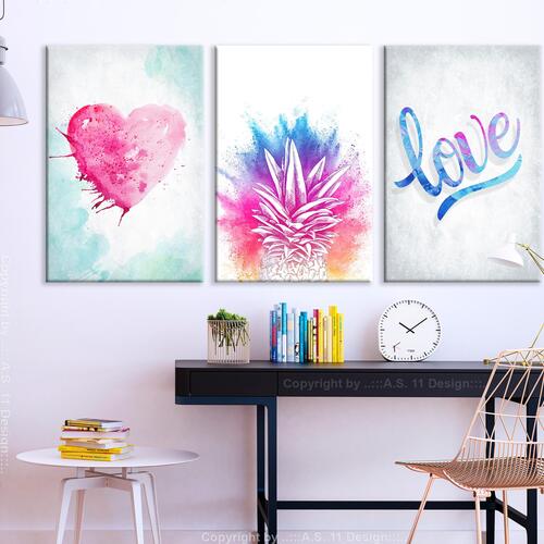 Billede - Tropical Dust (3 Parts) 120 x 60 cm