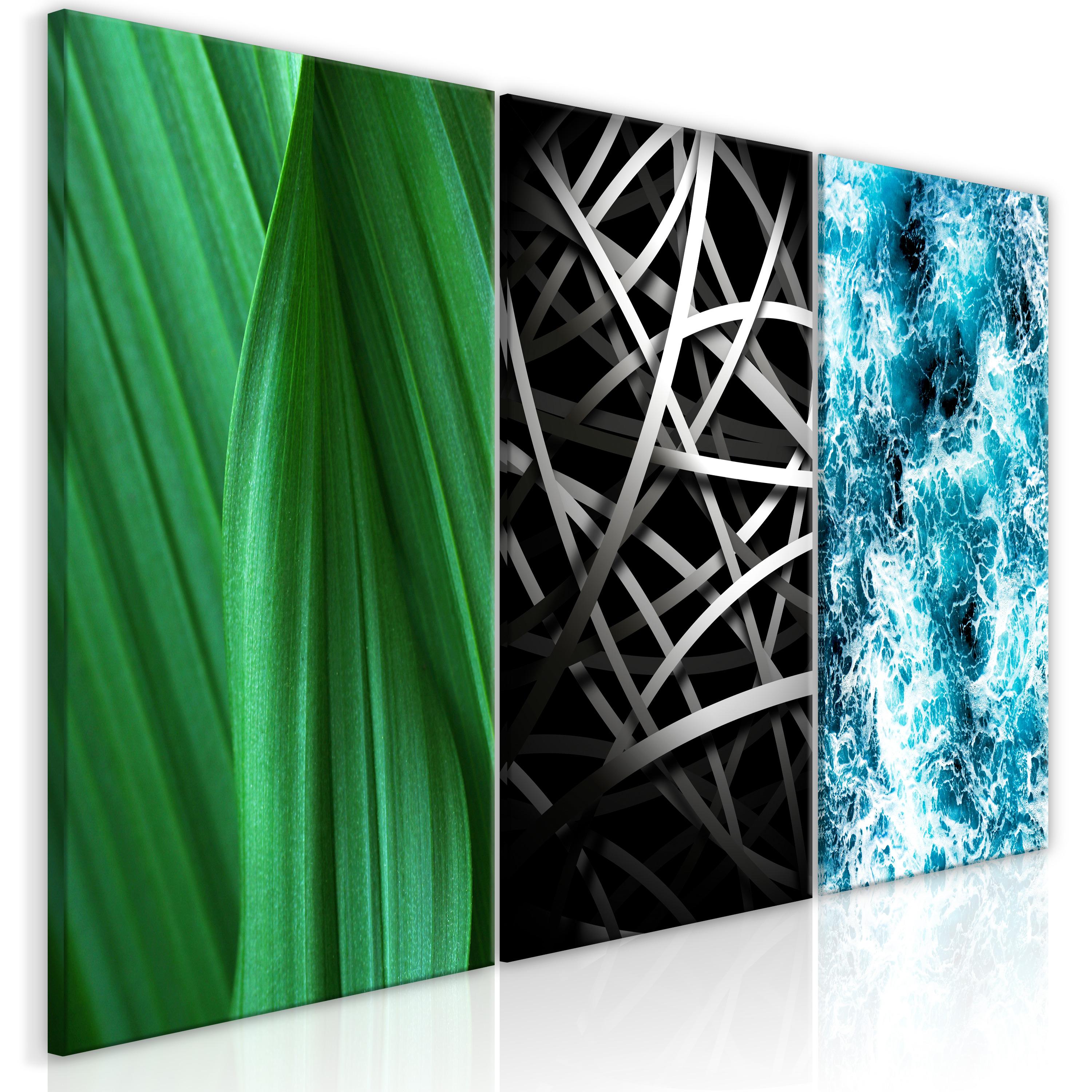 Billede - Structures in Nature (3 Parts) 120 x 60 cm