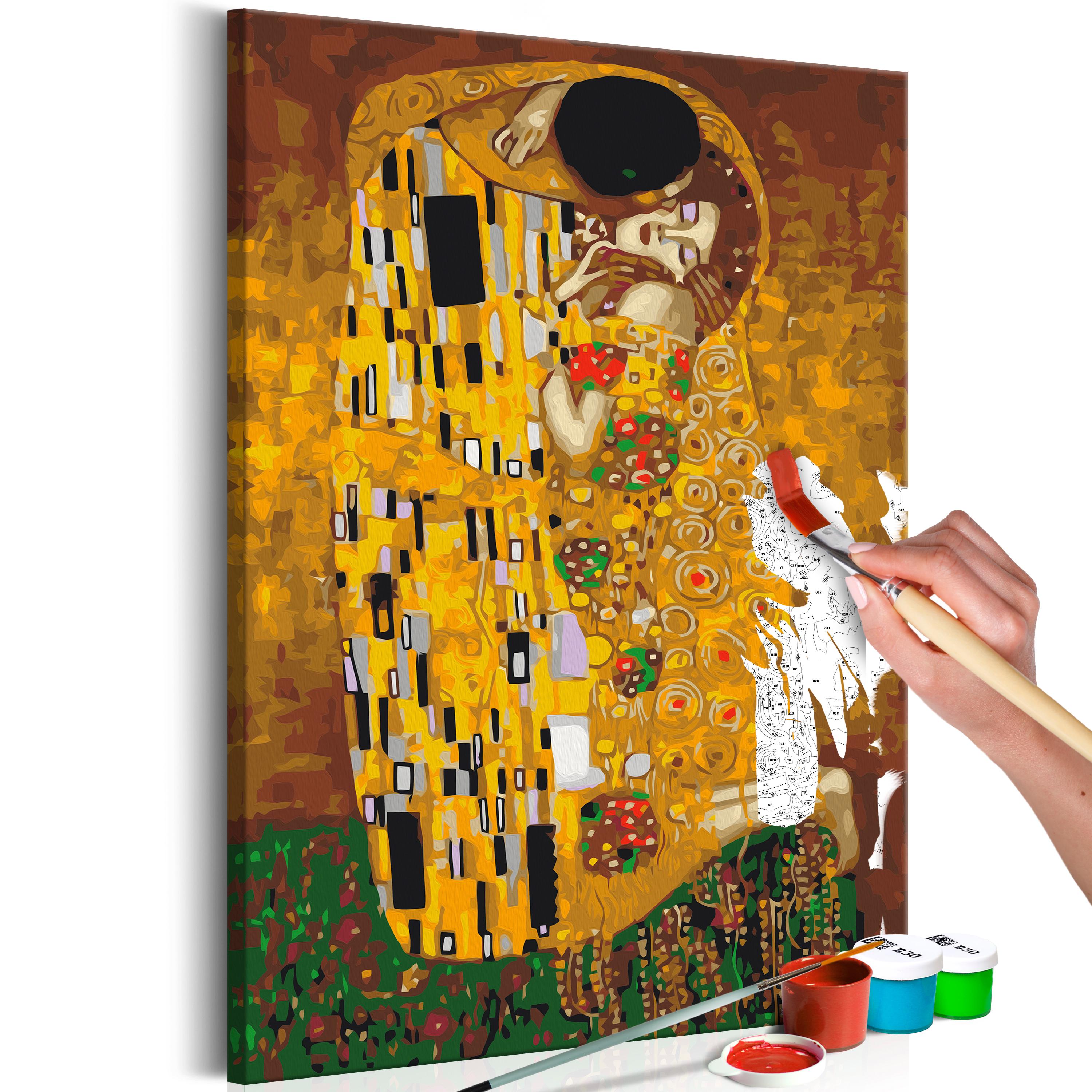 Mal selv billede - Klimt: The Kiss 40 x 60 cm