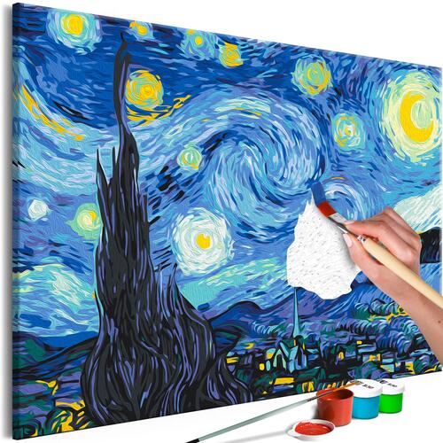 Mal selv billede - Van Gogh's Starry Night 60 x 40 cm