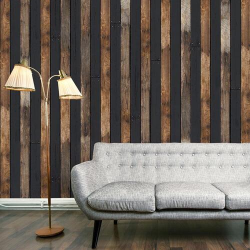 Tapet - Wooden duo 50 x 1000 cm