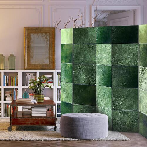 Skærmvæg - Green Puzzle II 225 x 172 cm