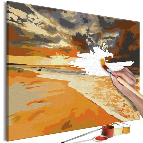 Mal selv billede - Golden Beach 60 x 40 cm