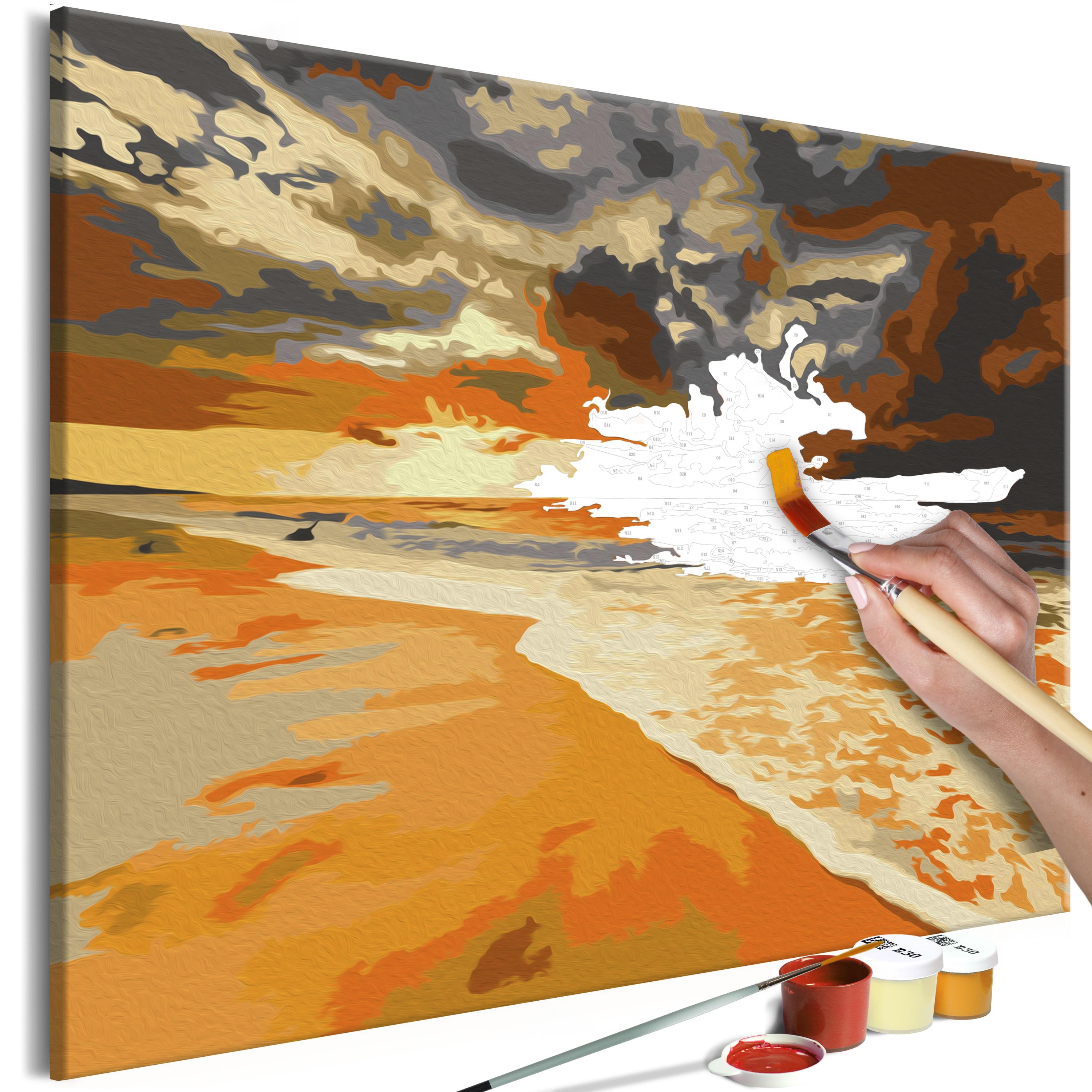 Mal selv billede - Golden Beach 60 x 40 cm