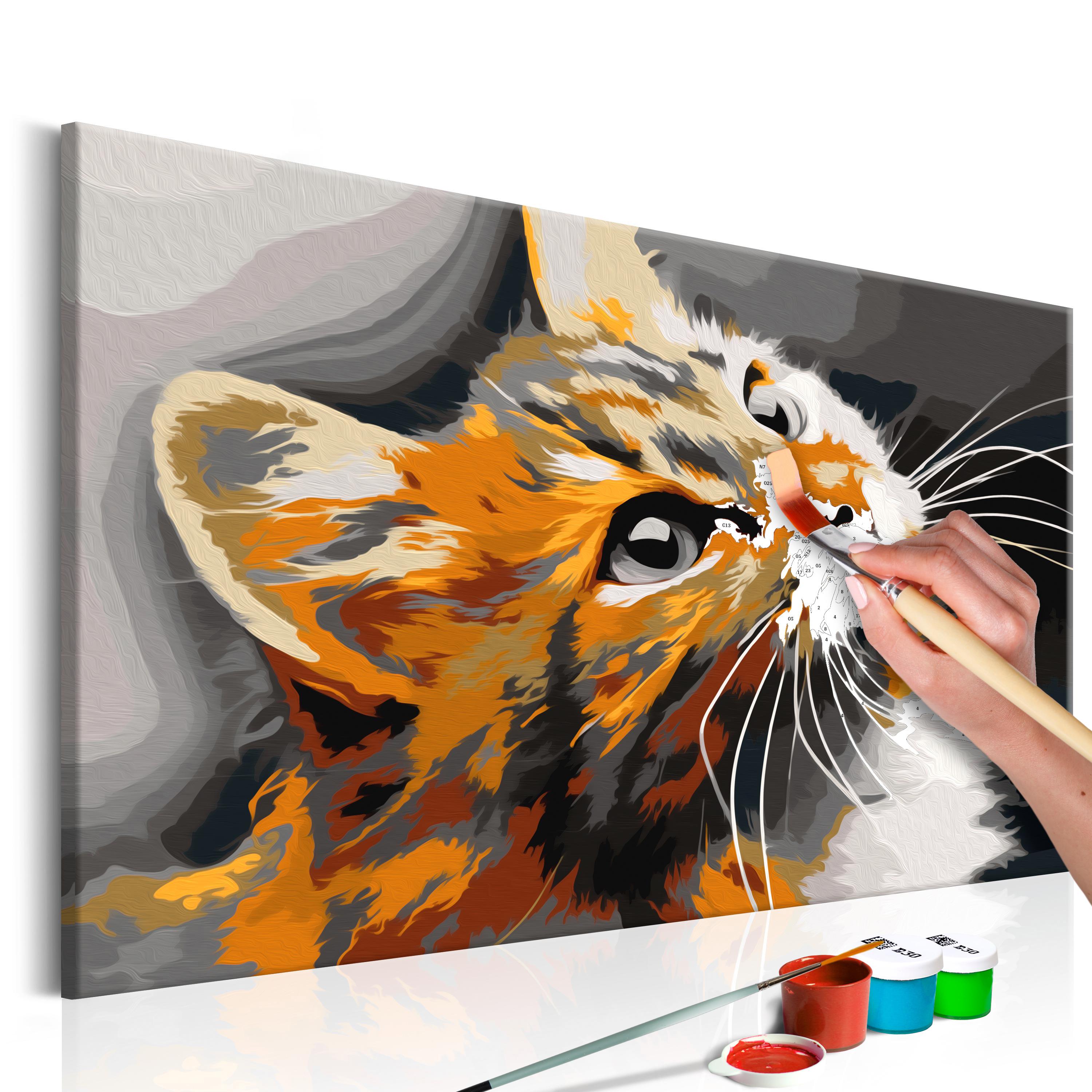 Mal selv billede - Red Cat 60 x 40 cm
