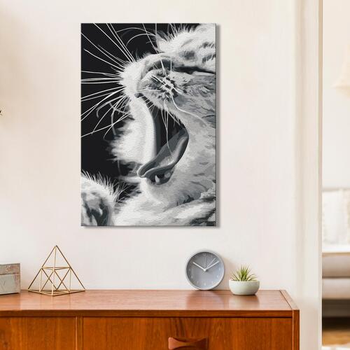 Mal selv billede - Yawning Kitten 40 x 60 cm