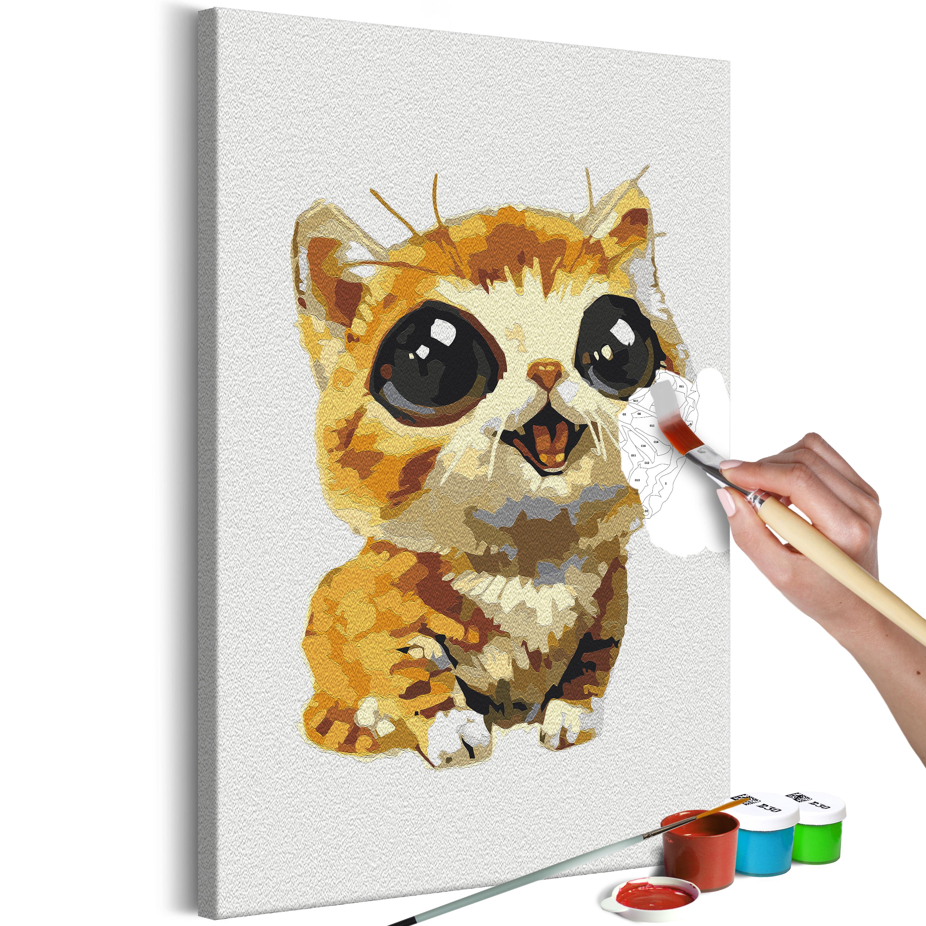 Mal selv billede - Joyful Cat 40 x 60 cm