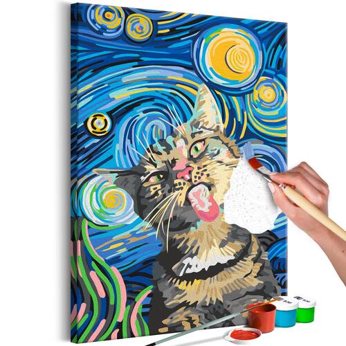 Mal selv billede - Freaky Cat 40 x 60 cm