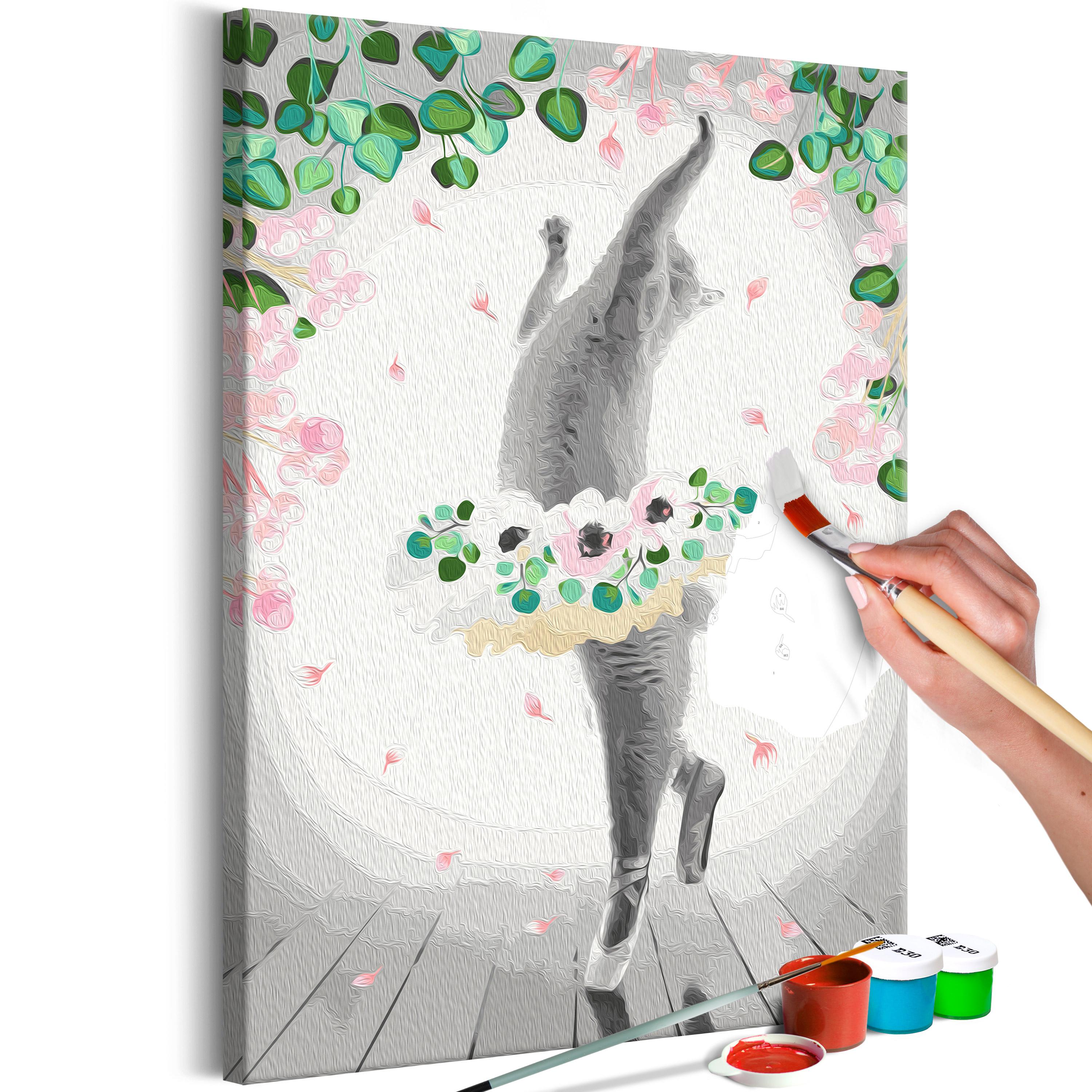 Mal selv billede - Cat Ballerina 40 x 60 cm