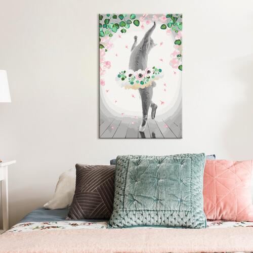 Mal selv billede - Cat Ballerina 40 x 60 cm