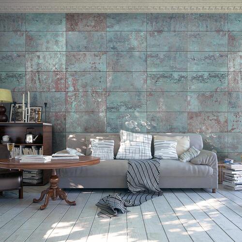 Tapet - Turquoise Concrete 50 x 1000 cm
