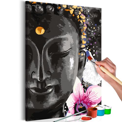 Mal selv billede - Buddha and Flower 40 x 60 cm