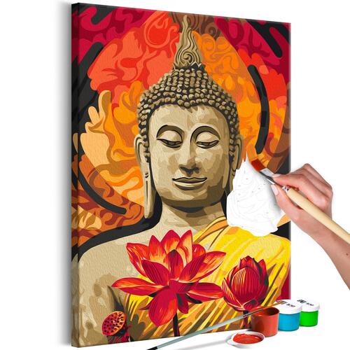Mal selv billede - Fiery Buddha 40 x 60 cm
