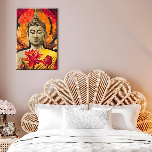 Mal selv billede - Fiery Buddha 40 x 60 cm