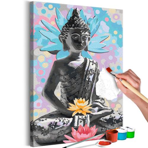 Mal selv billede - Rainbow Buddha 40 x 60 cm