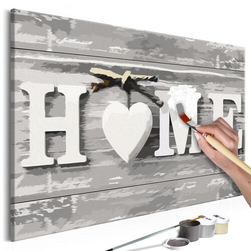 Mal selv billede - Home (Letters) 60 x 40 cm