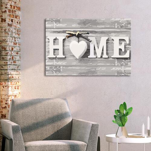 Mal selv billede - Home (Letters) 60 x 40 cm