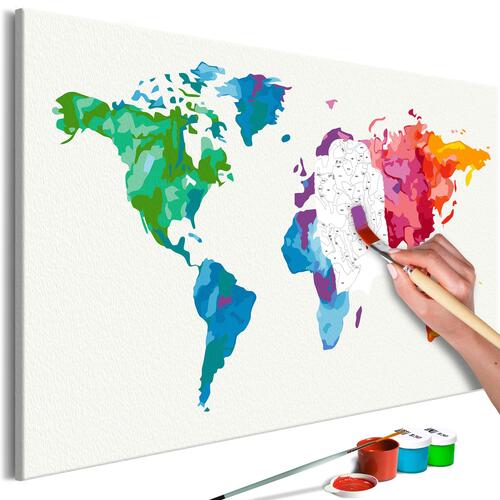 Mal selv billede - Colours of the World 60 x 40 cm