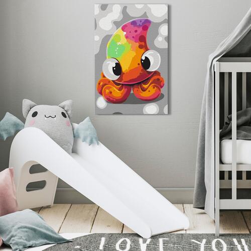 Mal selv billede - Funny Octopus 40 x 60 cm