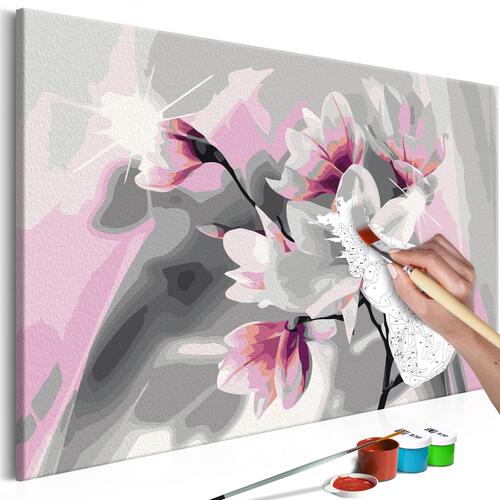 Mal selv billede - Magnolia (Grey Background) 60 x 40 cm