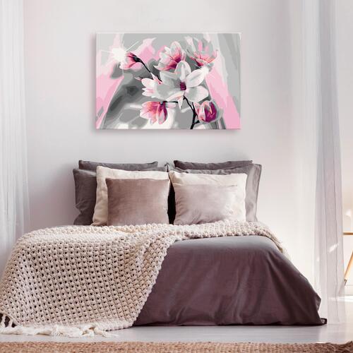 Mal selv billede - Magnolia (Grey Background) 60 x 40 cm