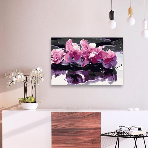 Mal selv billede - Purple Orchid 60 x 40 cm