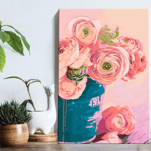 Mal selv billede - Flowers in Blue Vase 40 x 60 cm