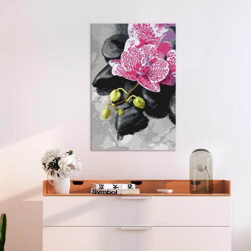 Mal selv billede - Pink Orchid 40 x 60 cm