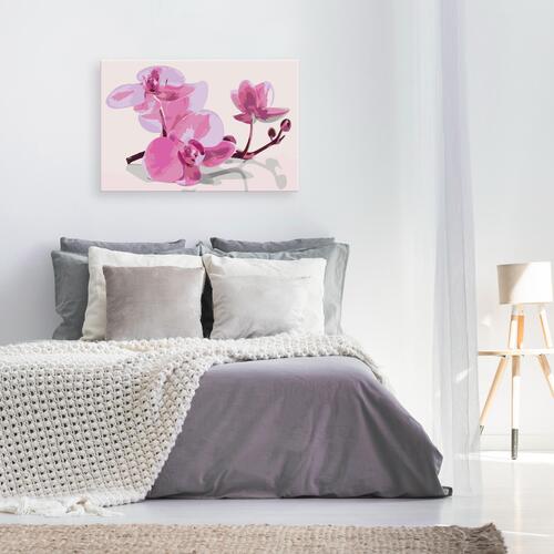 Mal selv billede - Orchid Flowers 60 x 40 cm