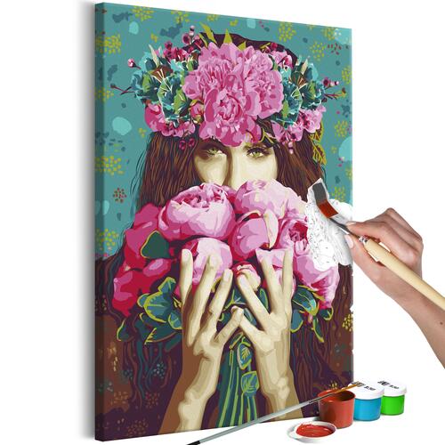Mal selv billede - Green-Eyed Woman 40 x 60 cm