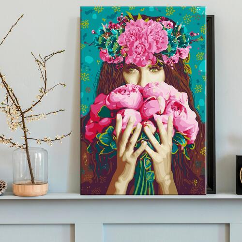 Mal selv billede - Green-Eyed Woman 40 x 60 cm