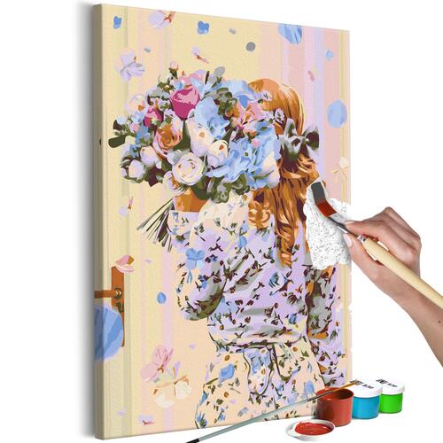 Mal selv billede - Hydrangea Girl 40 x 60 cm