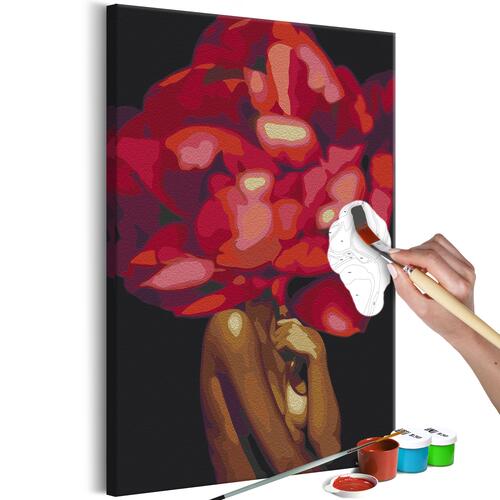 Mal selv billede - Floral Head 40 x 60 cm