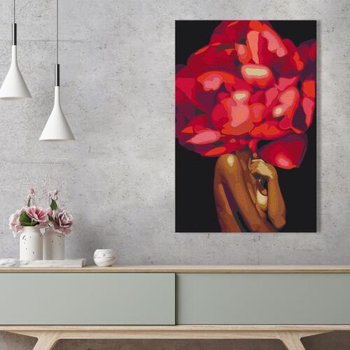 Mal selv billede - Floral Head 40 x 60 cm