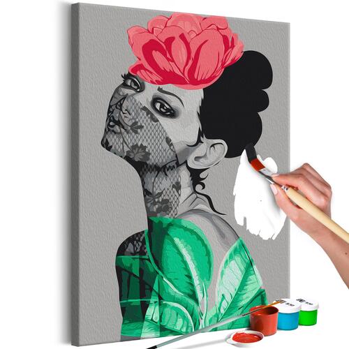 Mal selv billede - Lady With Veil 40 x 60 cm