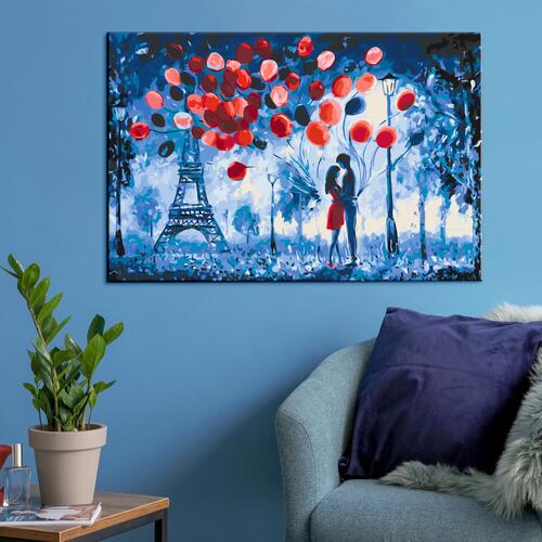 Mal selv billede - Night in Paris 60 x 40 cm