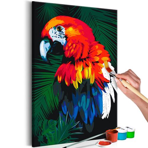 Mal selv billede - Parrot 40 x 60 cm