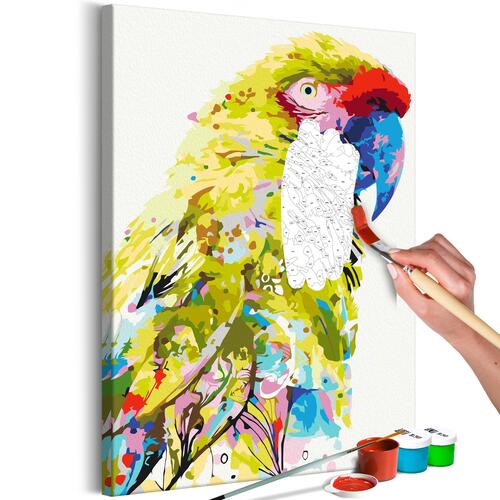 Mal selv billede - Tropical Parrot 40 x 60 cm