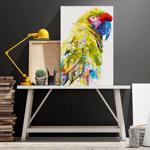 Mal selv billede - Tropical Parrot 40 x 60 cm