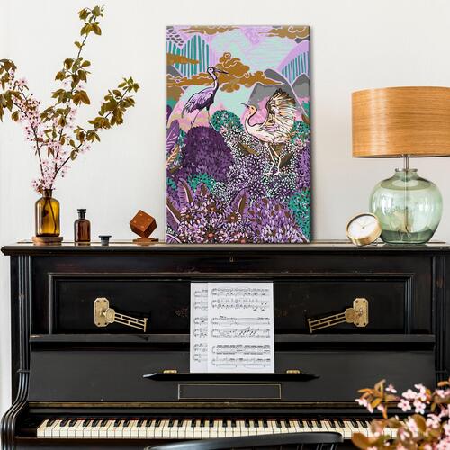 Mal selv billede - Cranes in the Mountains 40 x 60 cm