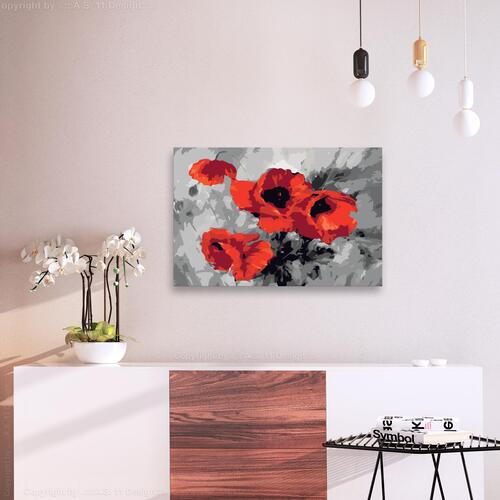 Mal selv billede - Bouquet of Poppies 60 x 40 cm