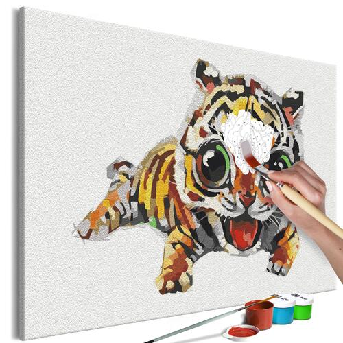 Mal selv billede - Sweet Tiger 60 x 40 cm