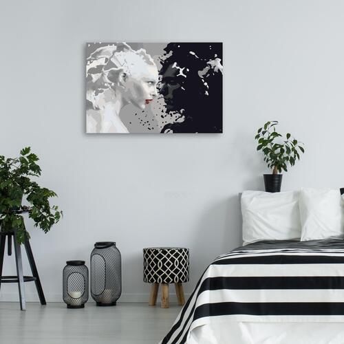 Mal selv billede - Black & White 60 x 40 cm