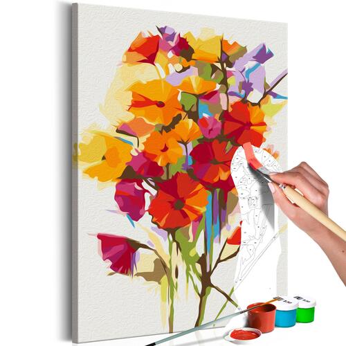Mal selv billede - Summer Flowers 40 x 60 cm