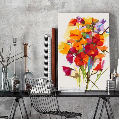 Mal selv billede - Summer Flowers 40 x 60 cm