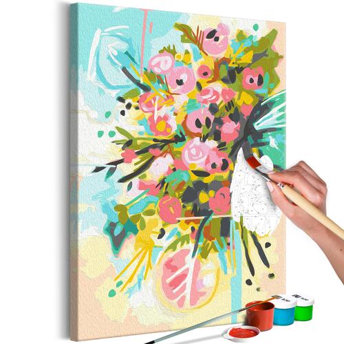Mal selv billede - Morning Flowers 40 x 60 cm