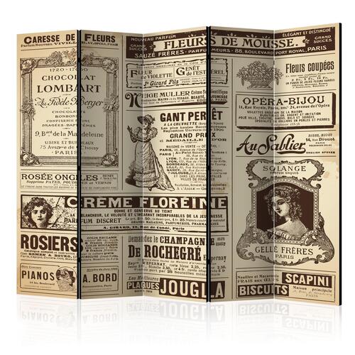 Skærmvæg - Vintage Magazines II 225 x 172 cm