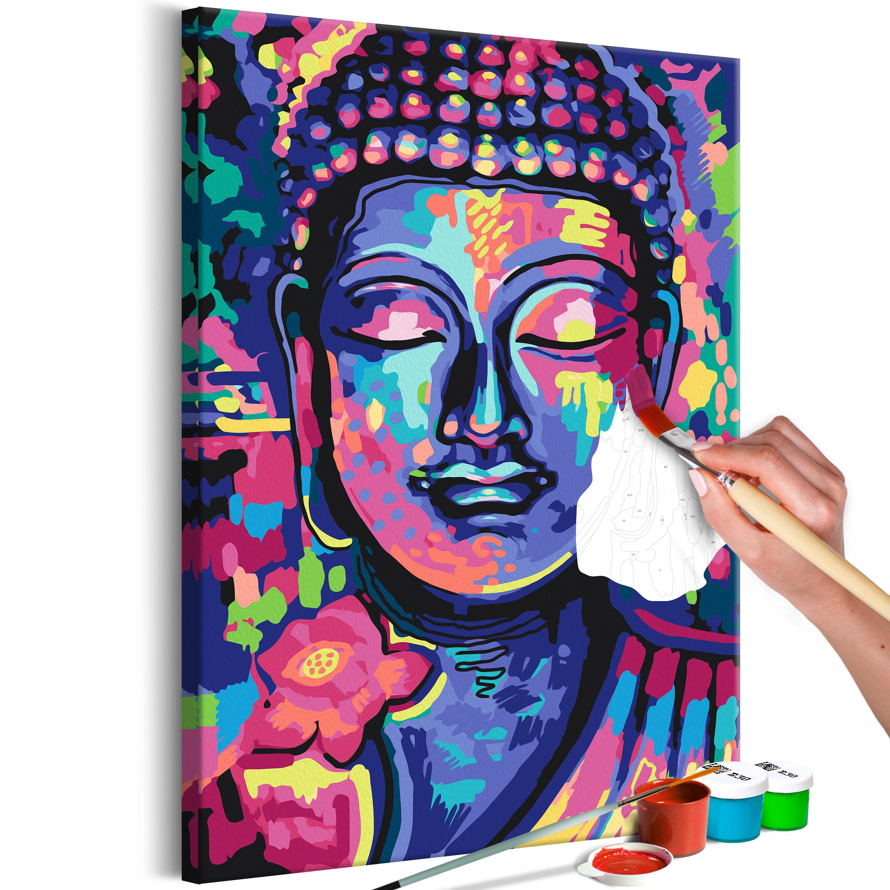 Mal selv billede - Buddha's Crazy Colors 40 x 60 cm